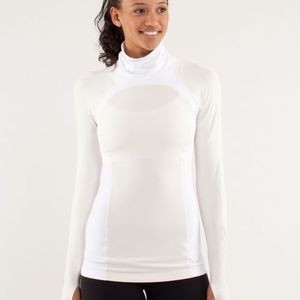 Lululemon Long Sleeve Turtleneck Lace Running Top